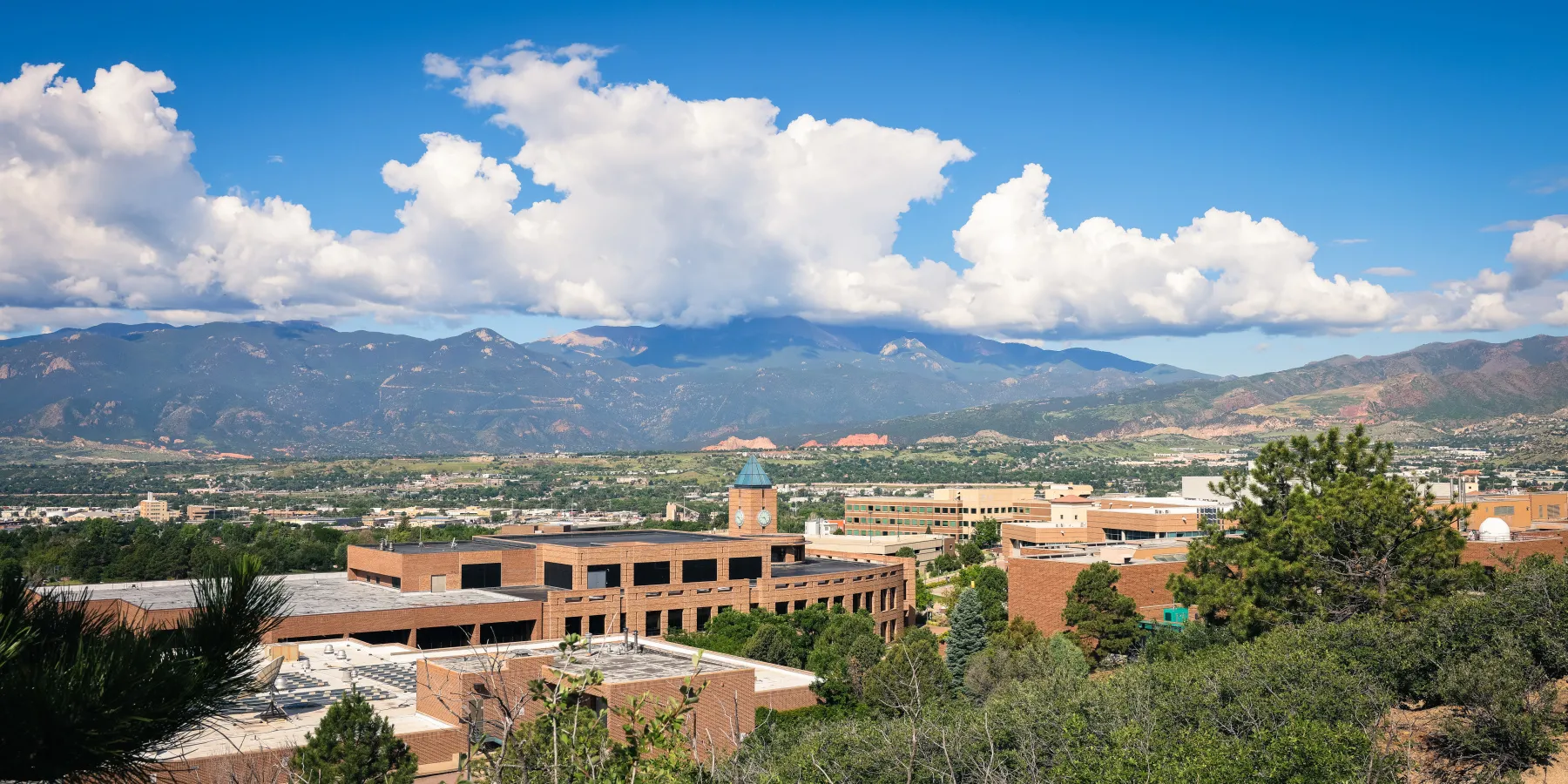 Wide view of the UCCS Campus
