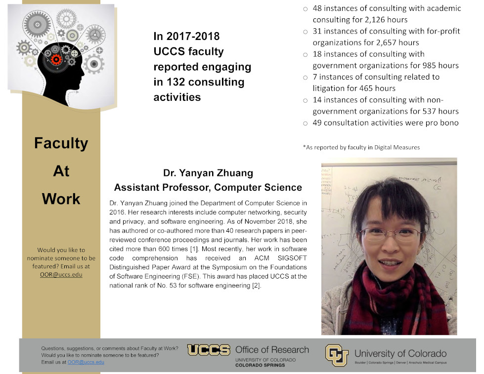 Faculty at Work - Yanyan
